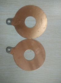 Copper Electrode Piezoelectric Ultrasonic Transducer ขนาด 50x17x0.25-0.35 มม