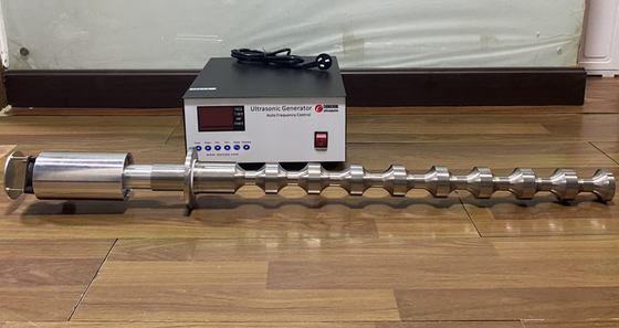 ท่อไทเทเนียม 70 มม. 20khz อุปกรณ์แปลงสัญญาณอัลตราโซนิกสำหรับอุตสาหกรรมอาหาร