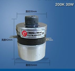 200K ความถี่ความถี่สูง Piezoelectric Ultrasonic Transducer, การทำความสะอาด Piezoceramic Transducer