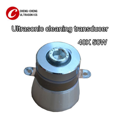 การทำความสะอาดสแตนเลส 50w 40k Piezoelectric Ultrasonic Transducer